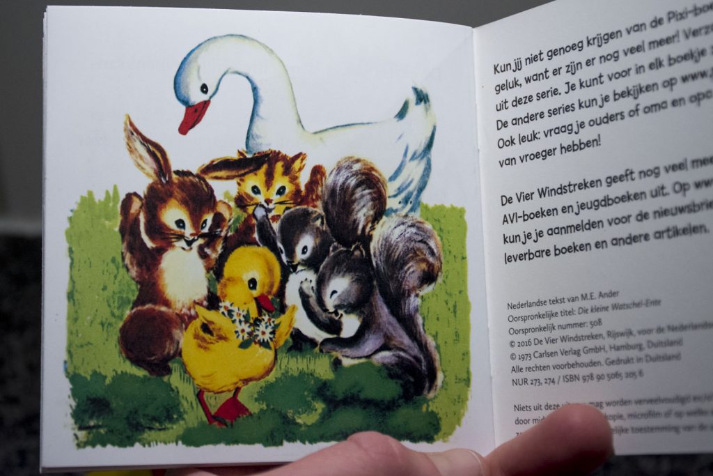 Waggeltje, het eendje wint de prijs