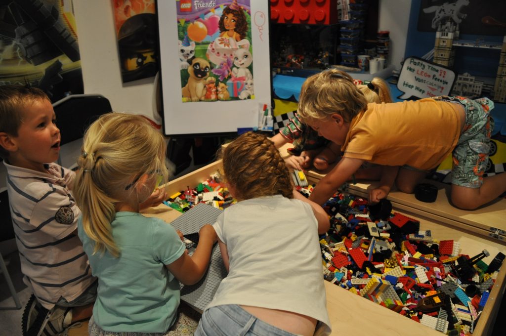 lego bouwen kinderfeestje