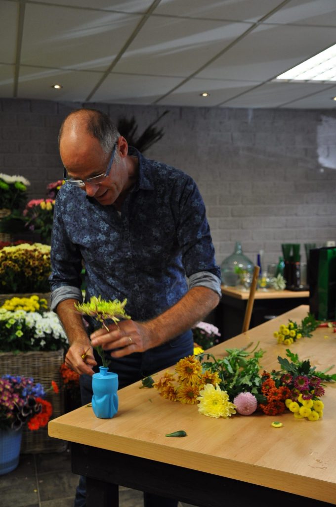 bloemstuk maken met chrystanten