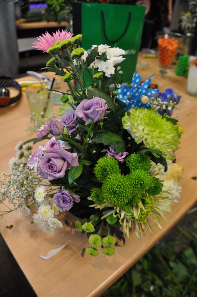 bloemstuk maken met chrystanten