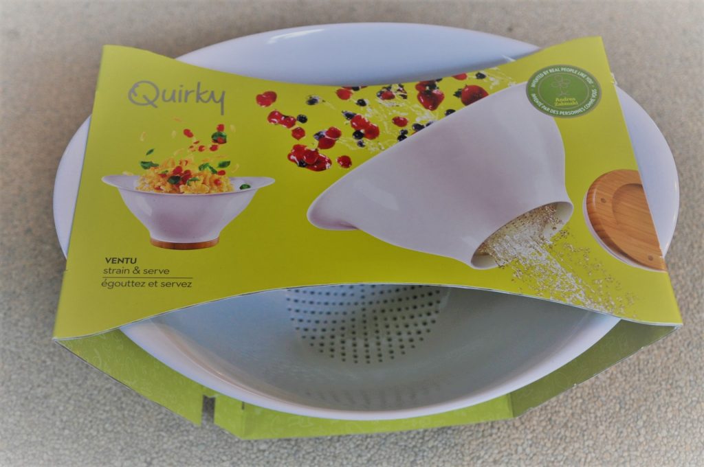 quirky keukentools vergiet schaal