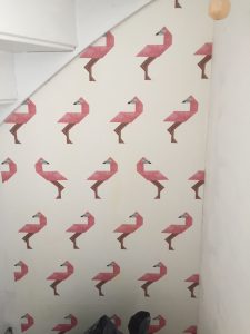 flamingo behang