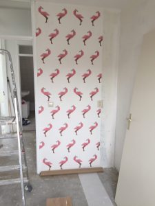 flamingo behang