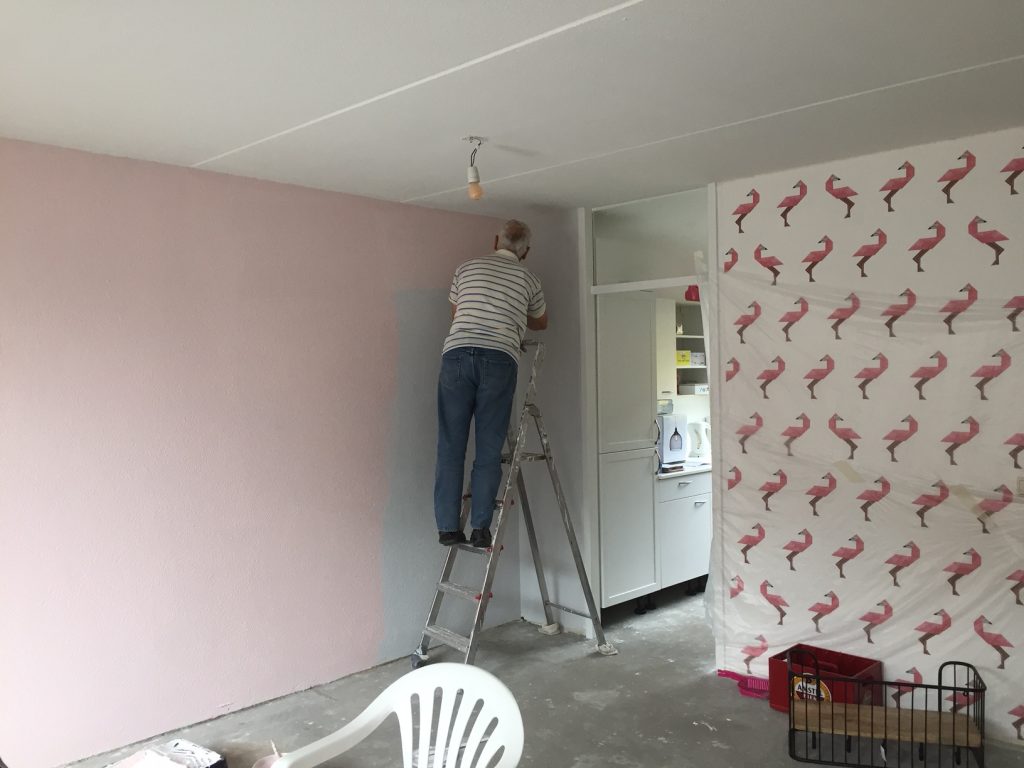 flamingo behang