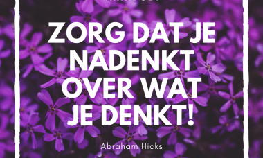 denk na over wat je denkt