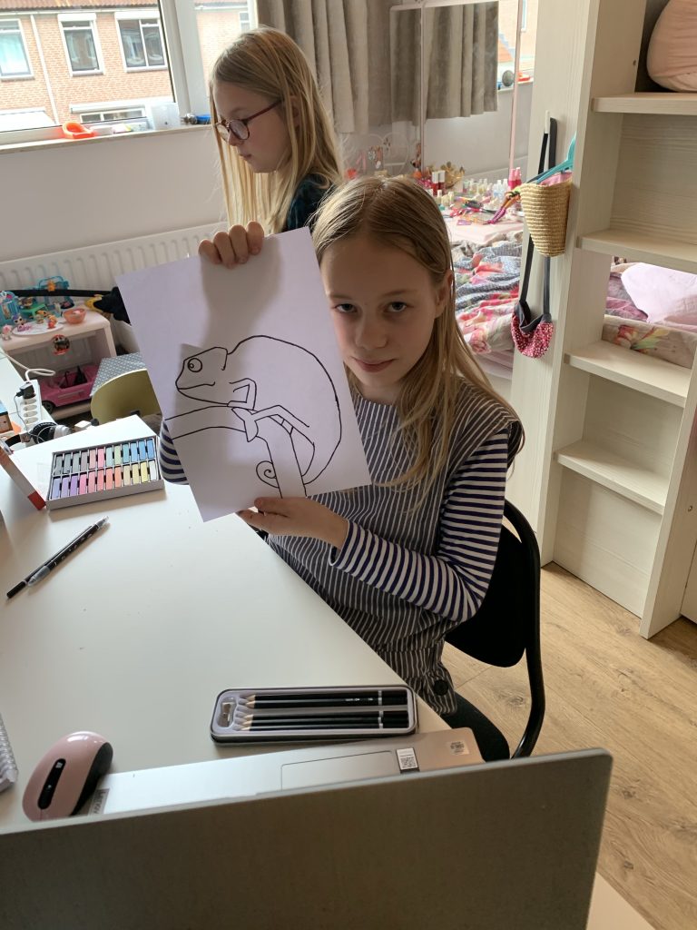 online tekenles lightpad brushpen krijt