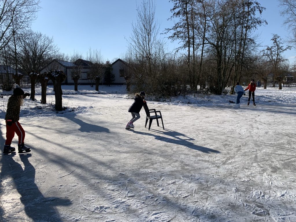 sneeuwpret schaatsen